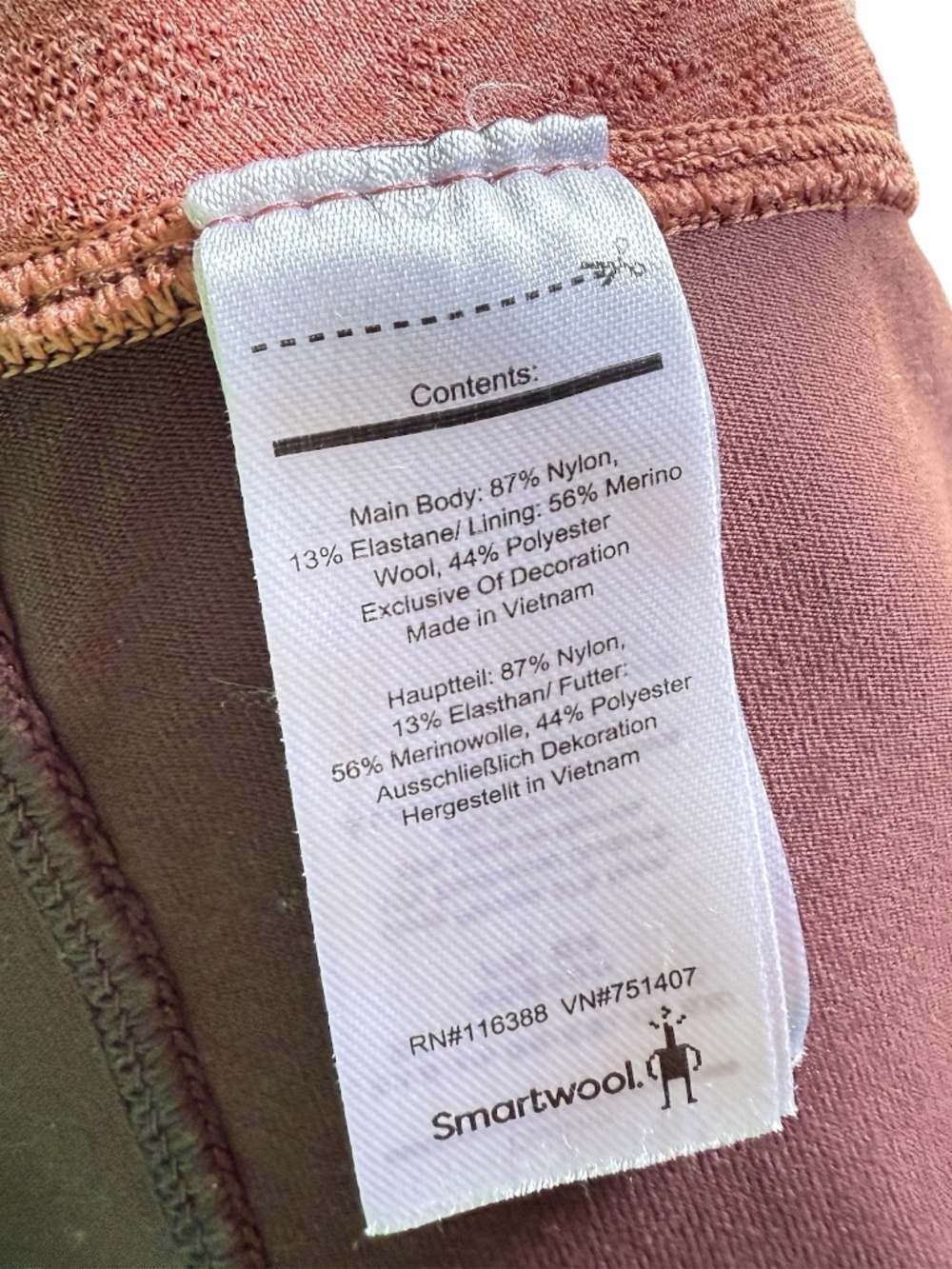 smartwool bikeshorts nwot burgundy large - Picture 4 of 4